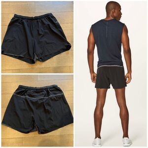 Size large men’s Lululemon surge 5” shorts